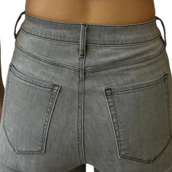 PacSun High Rise Jeggings Denim Jeans SUPER SOFT Distressed Grey 5 Pocket W26 - Picture 4 of 7